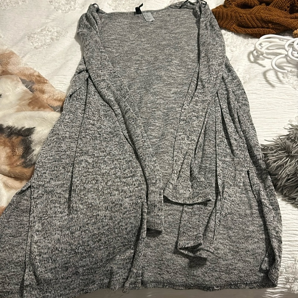 H&M scattered grey cardigan. Size c-small